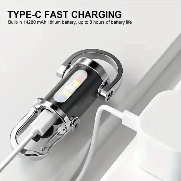 Mini Rechargeable Keychain Flashlight-The Joop Basket