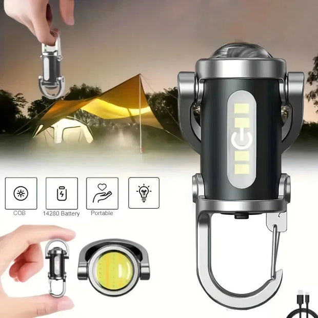 Mini Rechargeable Keychain Flashlight-The Joop Basket