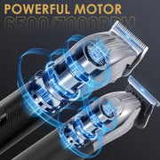 Hatteker Oilhead Electric Hair Clippers for Man Sculpting Parent-Child Set Multifunction Barber 2-Piece Grooming Kit