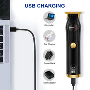 HIENA Trimmer Rechargeable Electric Hair Clippers Set LCD Shaver Dry And Wet Shaving Machine For Men Haircut Set Cordless Kit