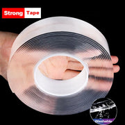 Nano Tape Super Strong Double-Sided Adhesive Tape Transparent Reusable Waterproof Tapes Heat Resistance Bathroom Home Decoration-The Joop Basket