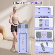 Ab Board Exercise Fitness Equipment Multi-Functional Pilates Reformer Foldable for Full-Body Core Strength Training Workout
