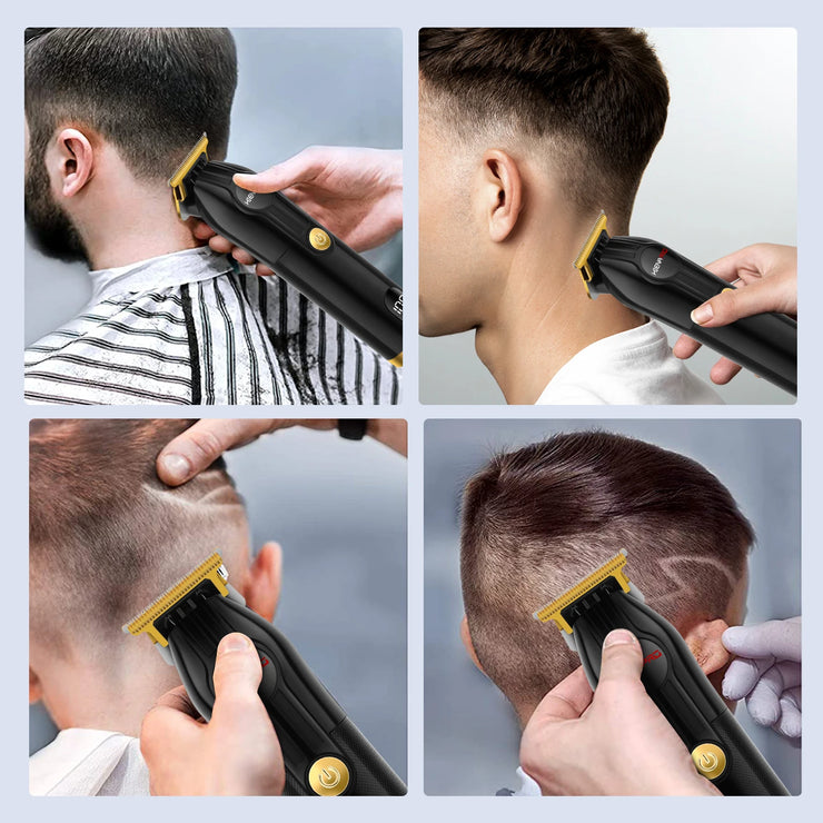 HIENA Trimmer Rechargeable Electric Hair Clippers Set LCD Shaver Dry And Wet Shaving Machine For Men Haircut Set Cordless Kit