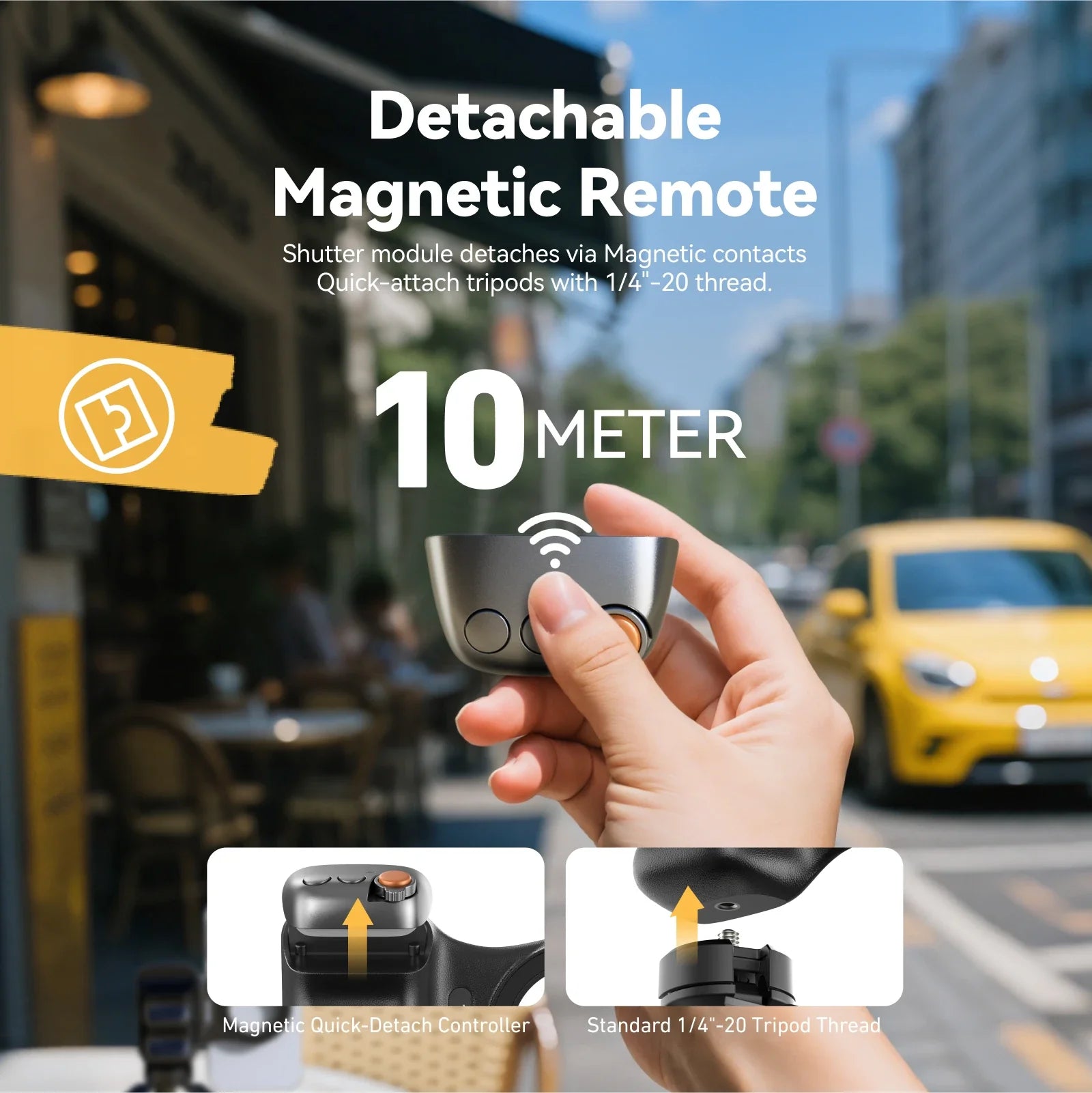 TELESIN FunShot 2 Magnetic Phone Grip & Remote Control-The Joop Basket