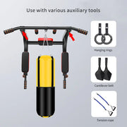 Multifunctional wall-mounted pull-up bar, the upward pull-up bar is used for indoor home gym workouts, pull-up fitness support.-The Joop Basket