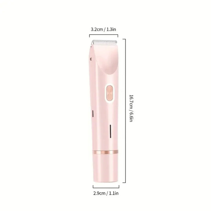 2-in-1 dual head women's electric shaver, women's electric hair clipper, women's electric trimmer, ideal New Year gift