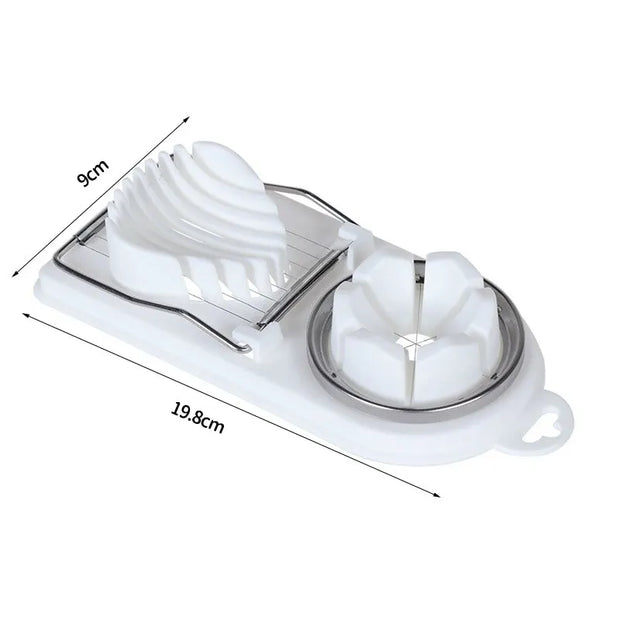 Multifunctional Egg Slicers Stainless Steel Slicer Fancy Splitter Egg Cutting Tool Home Two In One Egg Cutter Kitchen Gadgets-The Joop Basket