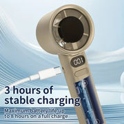 Powerful 120 Gears Goard Handheld Fan - Variable Speed, Mini, USB Charging, Student, Outdoor, Travel, Desktop