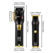 HIENA Trimmer Rechargeable Electric Hair Clippers Set LCD Shaver Dry And Wet Shaving Machine For Men Haircut Set Cordless Kit