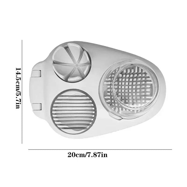3in1 Creative Egg Slicer Hard Boiled Eggs Slicers Kitchen Food Slicers Fruit Vegetable Manual Slicers Household Kitchen Supplies-The Joop Basket