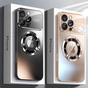 Luxury Glass Camera For Magesafe Magnetic Wireless Charge Case For iPhone 11 12 13 14 15 16 17 Pro Max Air Plus Shockproof Cover-The Joop Basket