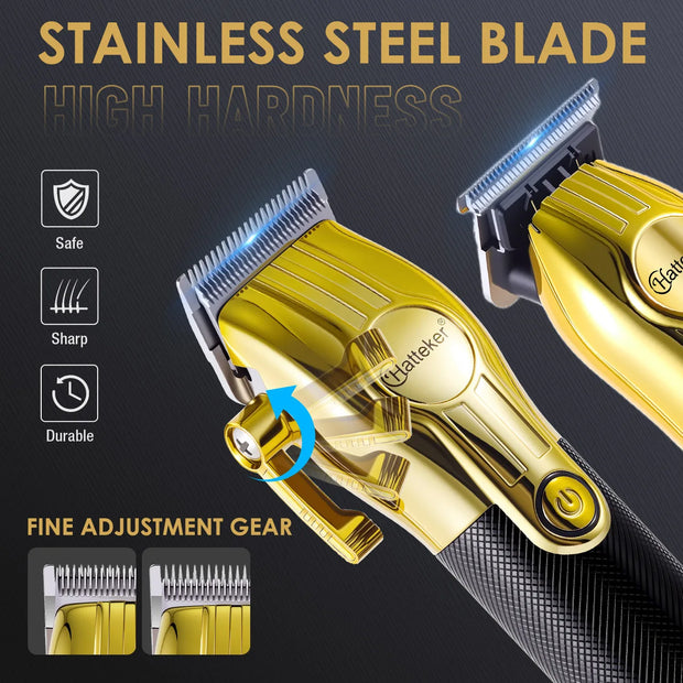 Hatteker Oilhead Electric Hair Clippers for Man Sculpting Parent-Child Set Multifunction Barber 2-Piece Grooming Kit-The Joop Basket