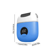 Electric Foot Rasp with digital display for smooth feet care, ergonomic design, and adjustable grinding heads.