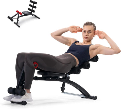 Ab Machine Multi-Functional Adjustable Ab Trainer Ab Workout Bench for Home Gym Sit Up Machine for Abdominal Exercise Chair for-The Joop Basket