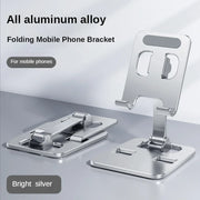 Universal All Aluminum Alloy Foldable Desk Phone Holder Mount Stand For Mobile Phone Holder For Tablet Desktop Metal Holder-The Joop Basket