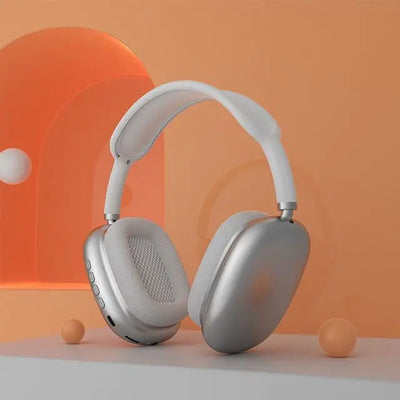 P9 Air Max Wireless Stereo Headphone on display featuring advanced Bluetooth technology.