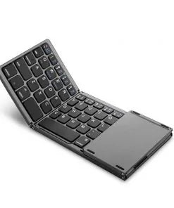 Foldable Bluetooth Keyboard with compact design for portable productivity.