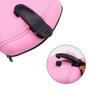 Pink silicone dog treat pouch with waist clip, easy zipper closure, lightweight and portable for pet training.