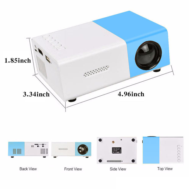 Projection Factory Cross-border Hot Mini-portable Projector Yg300 Small Yellow Machine HD Home Recommend Projector-The Joop Basket