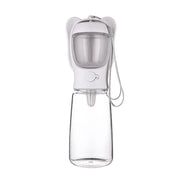 2 In 1 Dog Water Bottle with Food Container, Portable Pet Dispenser for Travel and Outdoor Use.