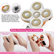 Electric Razor for Women Painless Leg Shaver Hair Remover for Leg Face Lips Body Arm Cordless Bikini Trimmer Lady Rechargeable Wet Dry Instant Shaver-The Joop Basket