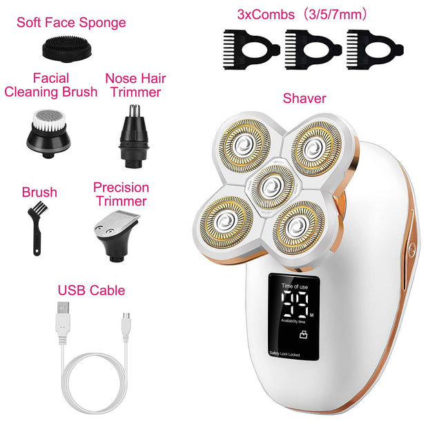 Electric Razor for Women Painless Leg Shaver Hair Remover for Leg Face Lips Body Arm Cordless Bikini Trimmer Lady Rechargeable Wet Dry Instant Shaver-The Joop Basket