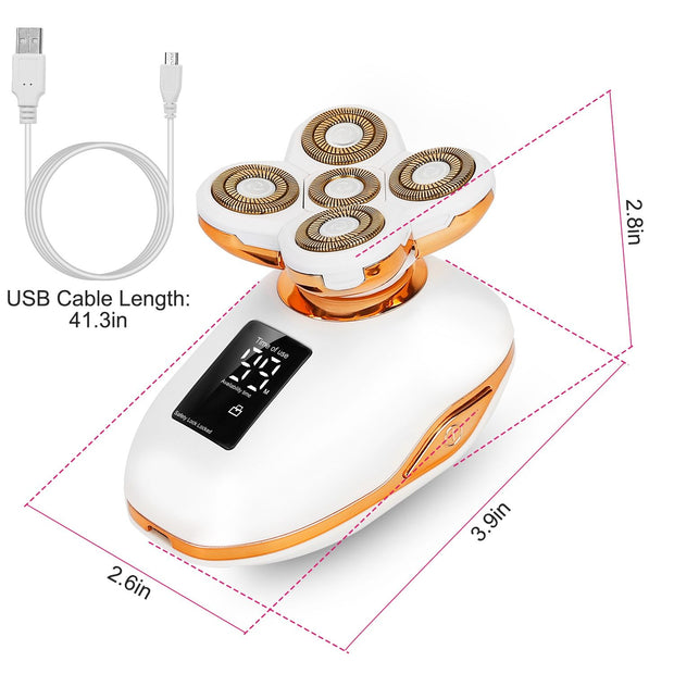 Electric Razor for Women Painless Leg Shaver Hair Remover for Leg Face Lips Body Arm Cordless Bikini Trimmer Lady Rechargeable Wet Dry Instant Shaver-The Joop Basket