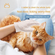 PET cleaning deodorizing wipes for dogs and cats, hypoallergenic grooming with coconut oil.
