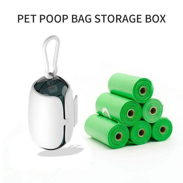 Dog Poop Bag Holder And Dispenser With Leash Attachment Pet Supplies Space Capsule Outdoor Biodegradable Dog Poop Bags Dispenser Attachable To The Leash Dog Accessories-The Joop Basket