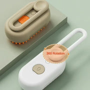 Steam Pet Brush 3-in-1 Massage Dog Steamy Brush with 360 Rotation for Cats and Dogs Grooming.