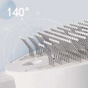 Cat Dog Steamy Brush with 140-degree angled bristles for pet grooming and massage.