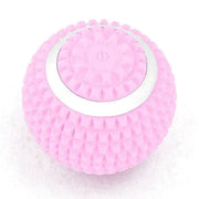 Electric fascial ball vibration massage ball in pink, featuring a textured surface for deep muscle relaxation and recovery.