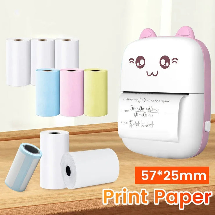 57mm thermal paper rolls for mini printer with vibrant color and HD printing options.