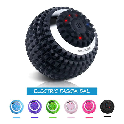 Electric fascial ball vibration massage ball for muscle relief and recovery.