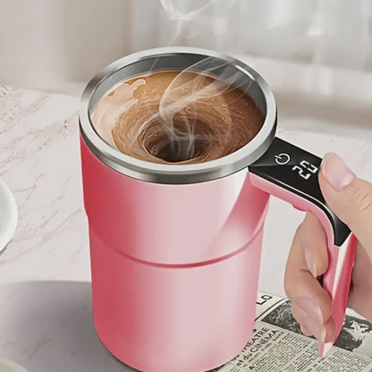 Smart Temperature Control Stirring Coffee Cup | Electronic Display | USB Charging | Magnetic Stirring Water Cup